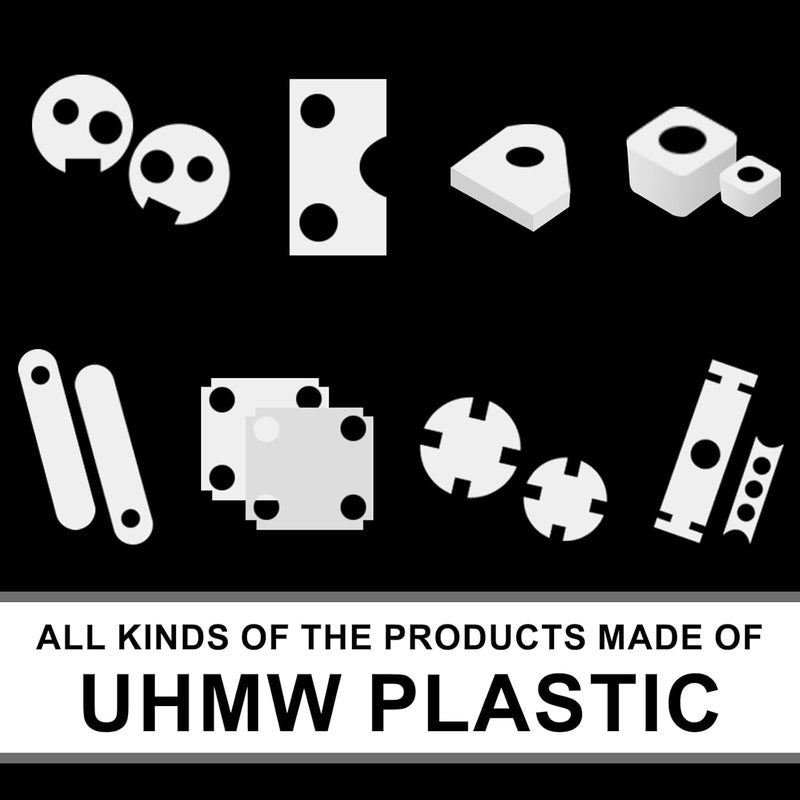 Happara UHMWPE Ultra High Molecular Weight Polyethylene Tapping Block for Engineering, Flooring, DIY, Nylon Blocks Plastic Rectangular Solid Bar for Machining Home Improvement (1, 2.3" x 2.3" x 10") - Image 4